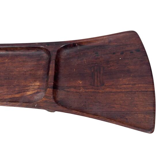 Vintage MCM Dansk Jens Quistgaard Rare Woods Rosewood Bowtie Palisander Tray 60s - Picture 5 of 12